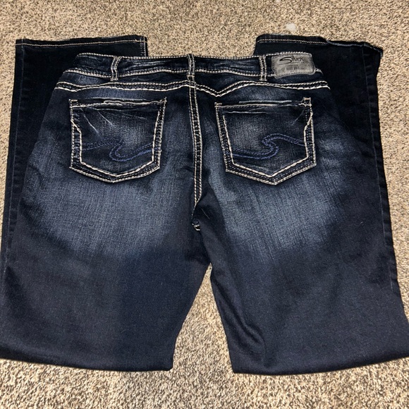 Silver Dark Wash Jeans - Picture 2 of 5